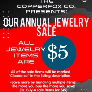 Annual Clearance Sale - All Jewelry is $5!